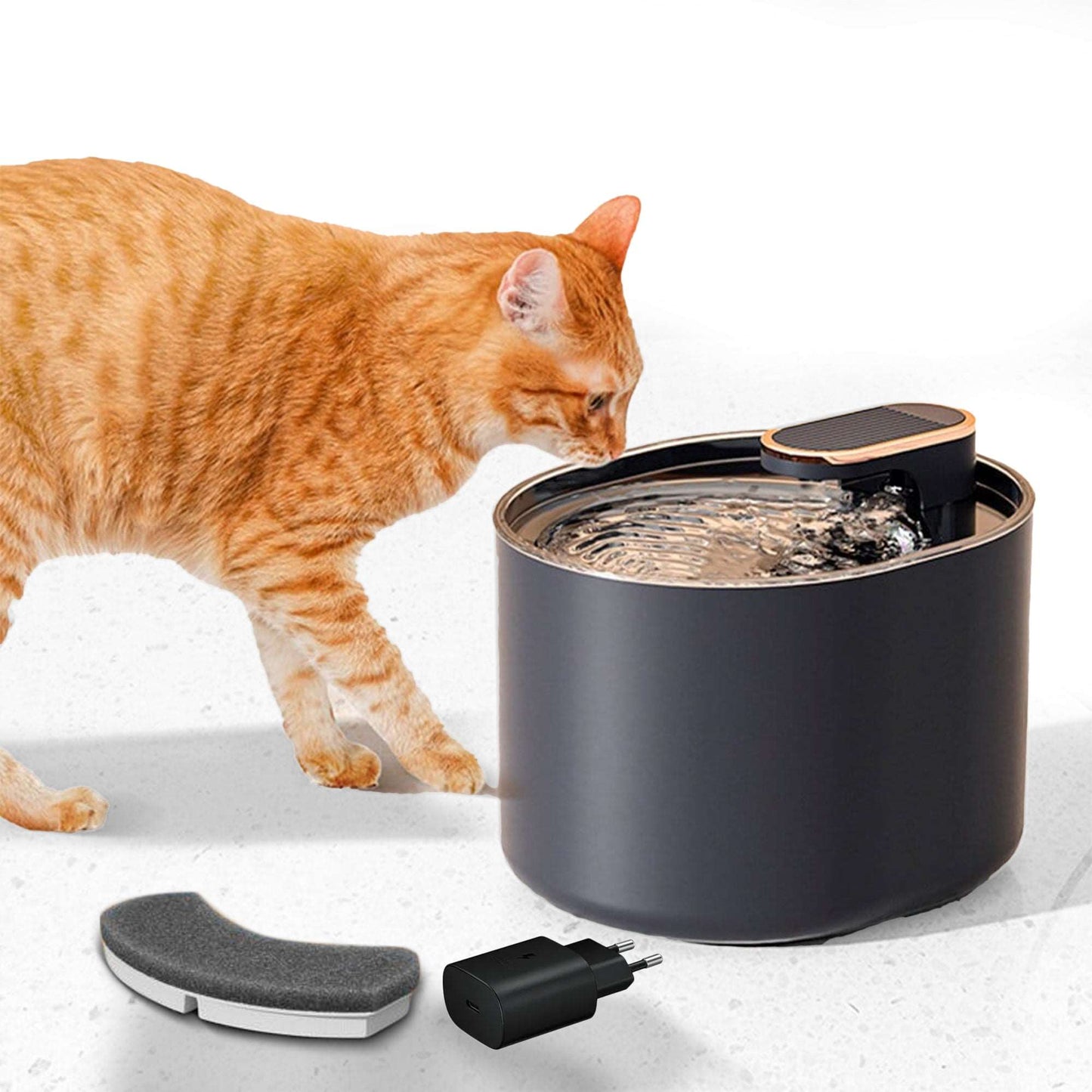 WESOUQ™ Cat water box Ultra Quiet LED Automatic Water Fountain with 7 Filters, Best Care Cat