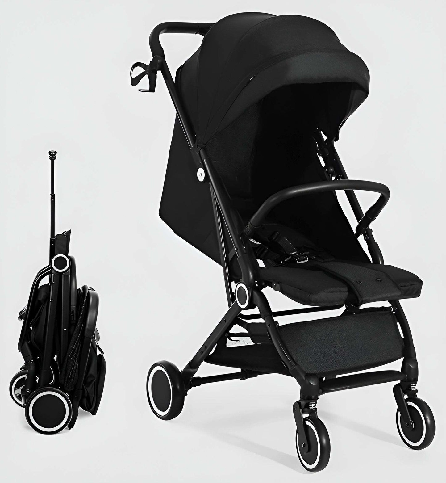 WESOUQ™ Baby Stroller Lightweight Cabin Pram and Infant Carrier Push Chair - FoldableAll