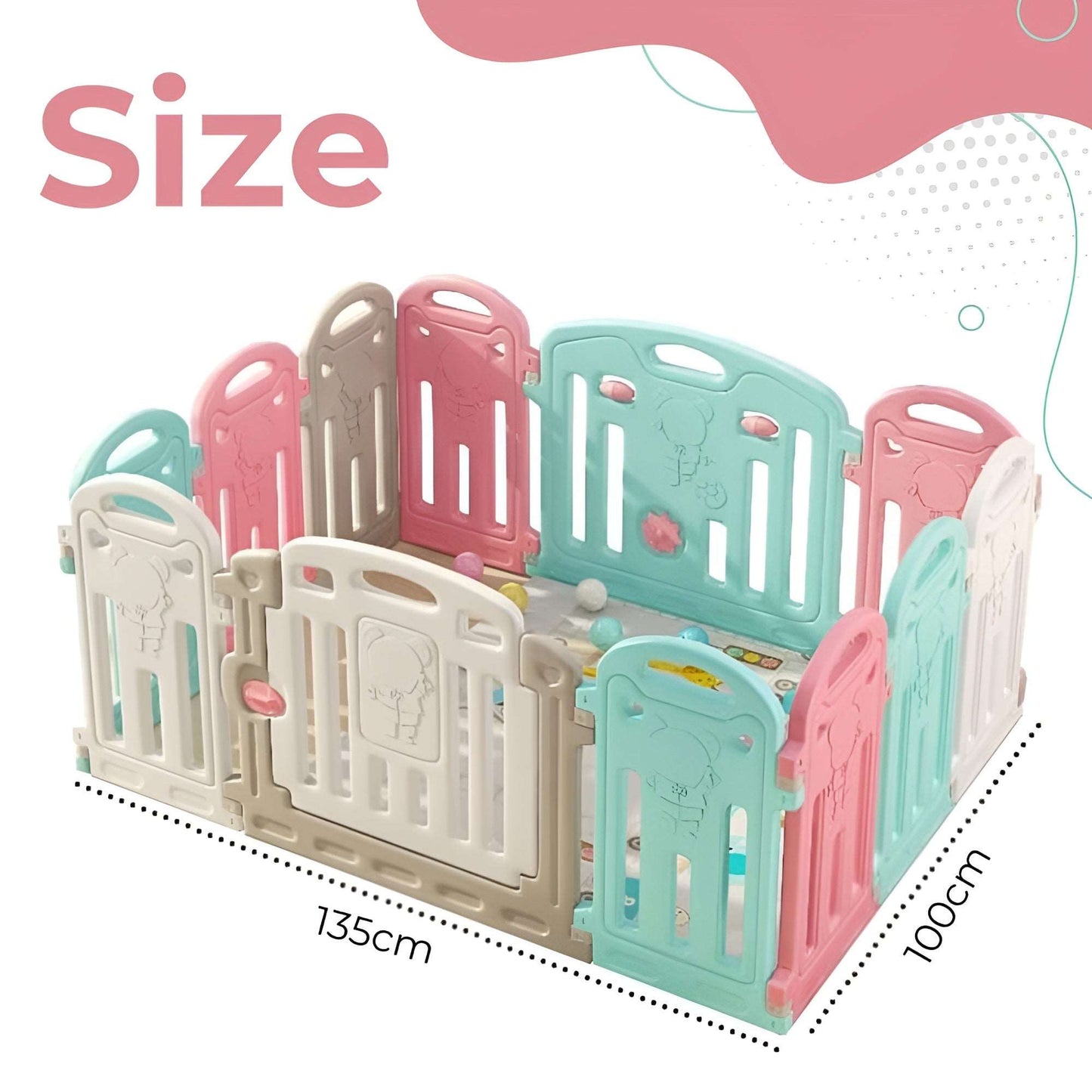 WESOUQ™ Extensively Useful Baby Playpen Versatile playpen for babies and toddlers Baby Playpen