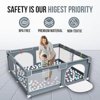 Versatile Foldable Baby Play Mat - Waterproof, Easy-to-Clean Activity Playmat - Ideal for Infants and Toddlers - Indoor/Outdoor Use - 120x120x1cm" (playpen)