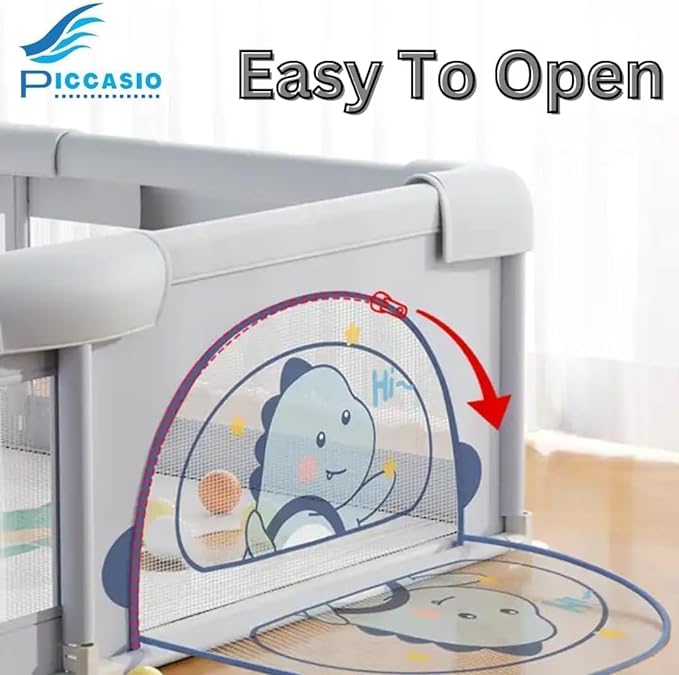 WESOUQ™ Baby Playpen Large Playpen for Toddler, Baby Safe Activity Center Baby Bumper Foam Playpen