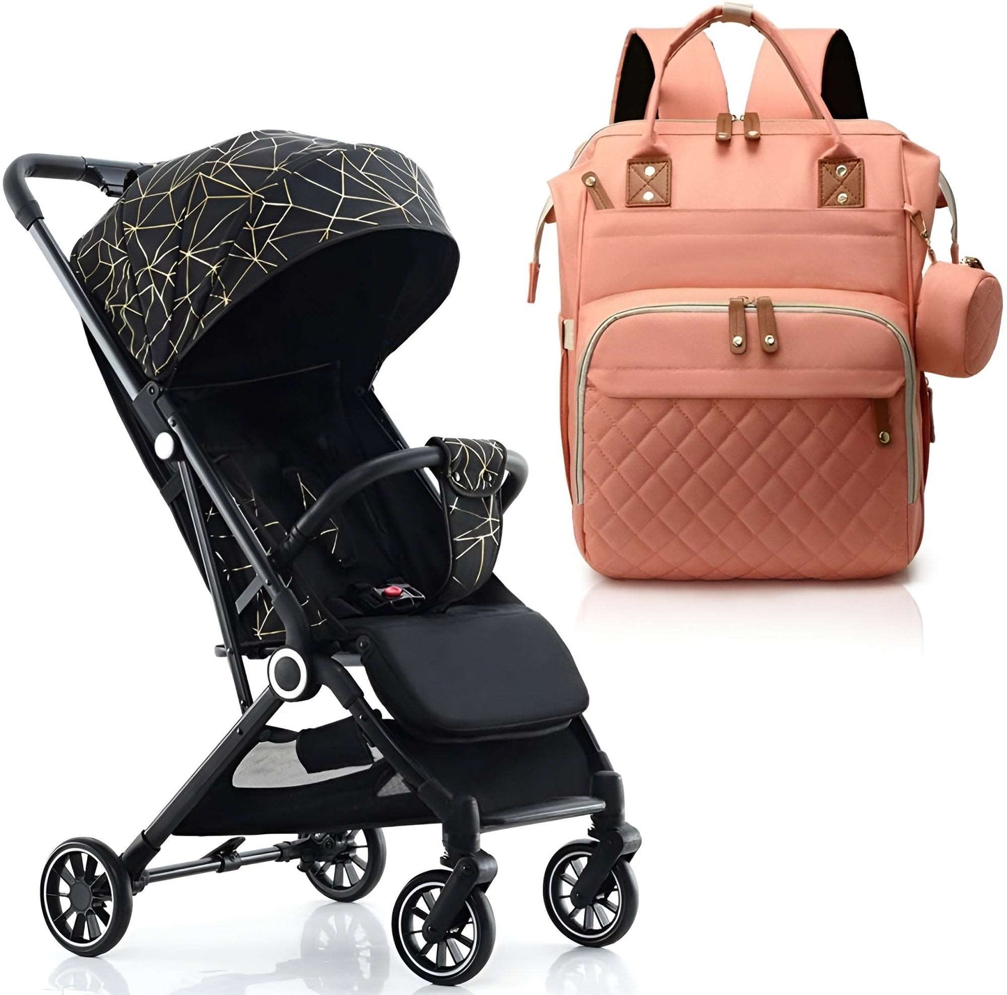 WESOUQ™ Baby Stroller and Baby Bolsas Maternity bag Pack Trend Female Diaper Backpack 2 in 1