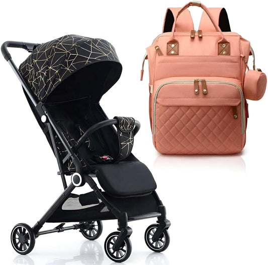 WESOUQ™ Baby Stroller and Baby Bolsas Maternity bag Pack Trend Female Diaper Backpack 2 in 1