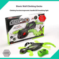Wall Climbing Lizard Robot Toy with Remote Control, LED Eyes & USB Charging, RC Vertical Crawling Gecko Toy for Kids, Realistic Climbing Prank Toy for Boys & Girls Ages 6+