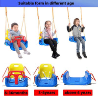 Swing Set for Backyard, Heavy Duty Kids Swing Seat, Folding Metal Stand for Indoor & Outdoor Use, Clear instruction & Easy to Assemble (colourful)