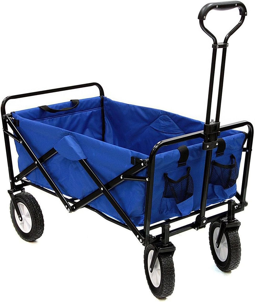 WESOUQ™ Portable Folding Garden Trolley Cart Heavy Duty Shopping Cart for Outdoor Camping Beach