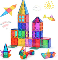 32pcs Magnetic Building Tiles Set - Strong 3D Magnet Blocks for Kids, Educational STEM Toy, Birthday Gifts for Kids and Toddlers, Inspire Creativity and Imagination in Construction Play