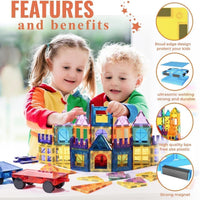 32pcs Magnetic Building Tiles Set - Strong 3D Magnet Blocks for Kids, Educational STEM Toy, Birthday Gifts for Kids and Toddlers, Inspire Creativity and Imagination in Construction Play