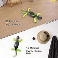 Wall Climbing Lizard Robot Toy with Remote Control, LED Eyes & USB Charging, RC Vertical Crawling Gecko Toy for Kids, Realistic Climbing Prank Toy for Boys & Girls Ages 6+