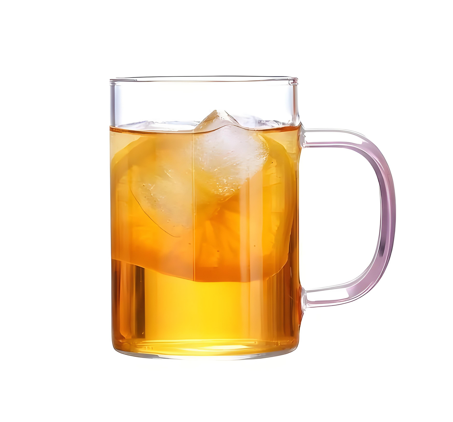 WESOUQ™ Ribbed Glassware Glass Coffee Mugs for Home(Set Of 6),Clear Insulated Glass Tea Cups