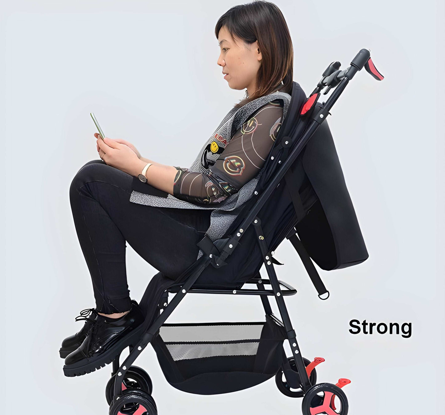 WESOUQ™ Two-way stroller in summer light folding stroller foreign trade high view stroller close with one button