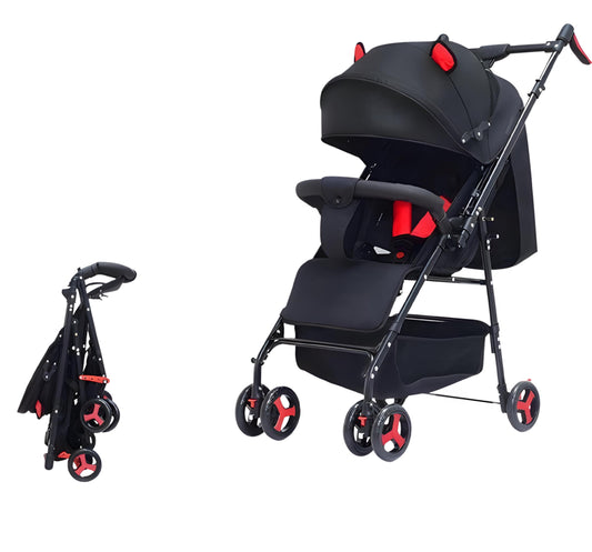 WESOUQ™ Two-way stroller in summer light folding stroller foreign trade high view stroller close with one button