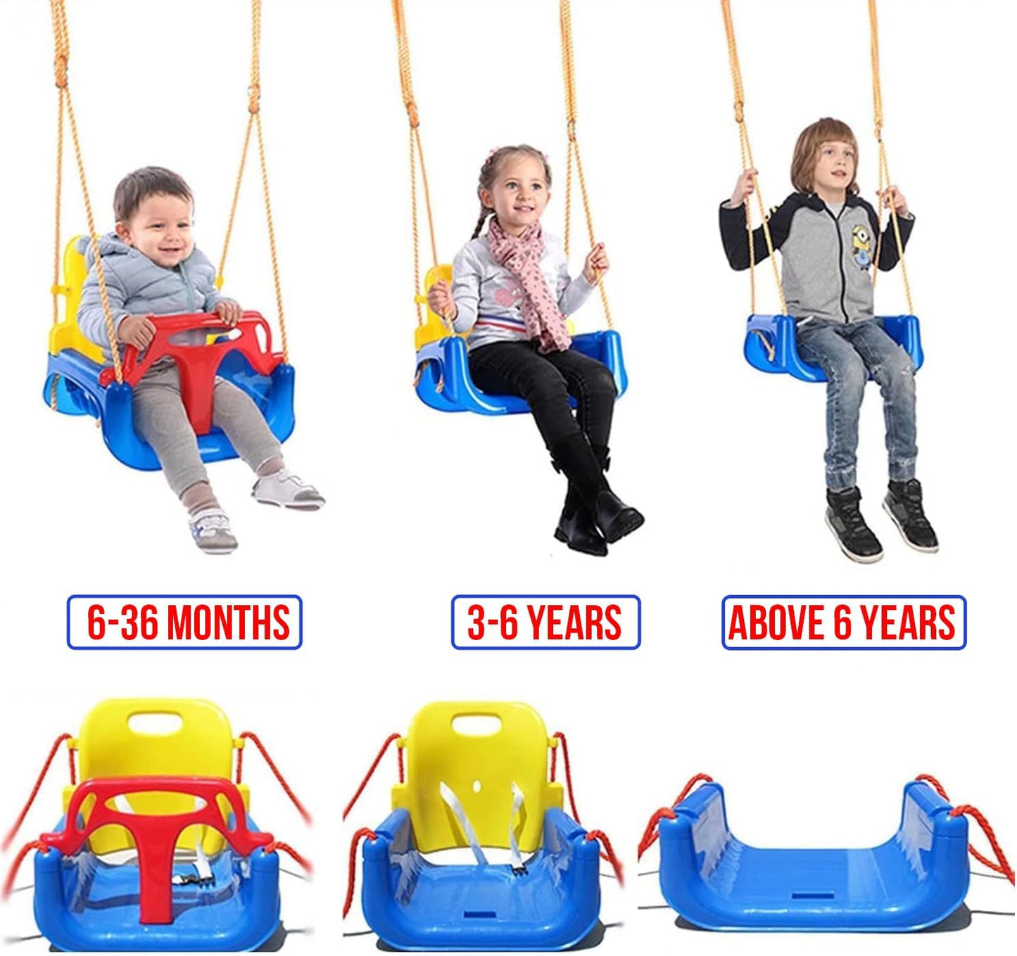 WESOUQ™ Multifunctional Baby Swing - Durable & Eco-Friendly, for Indoors & Outdoors