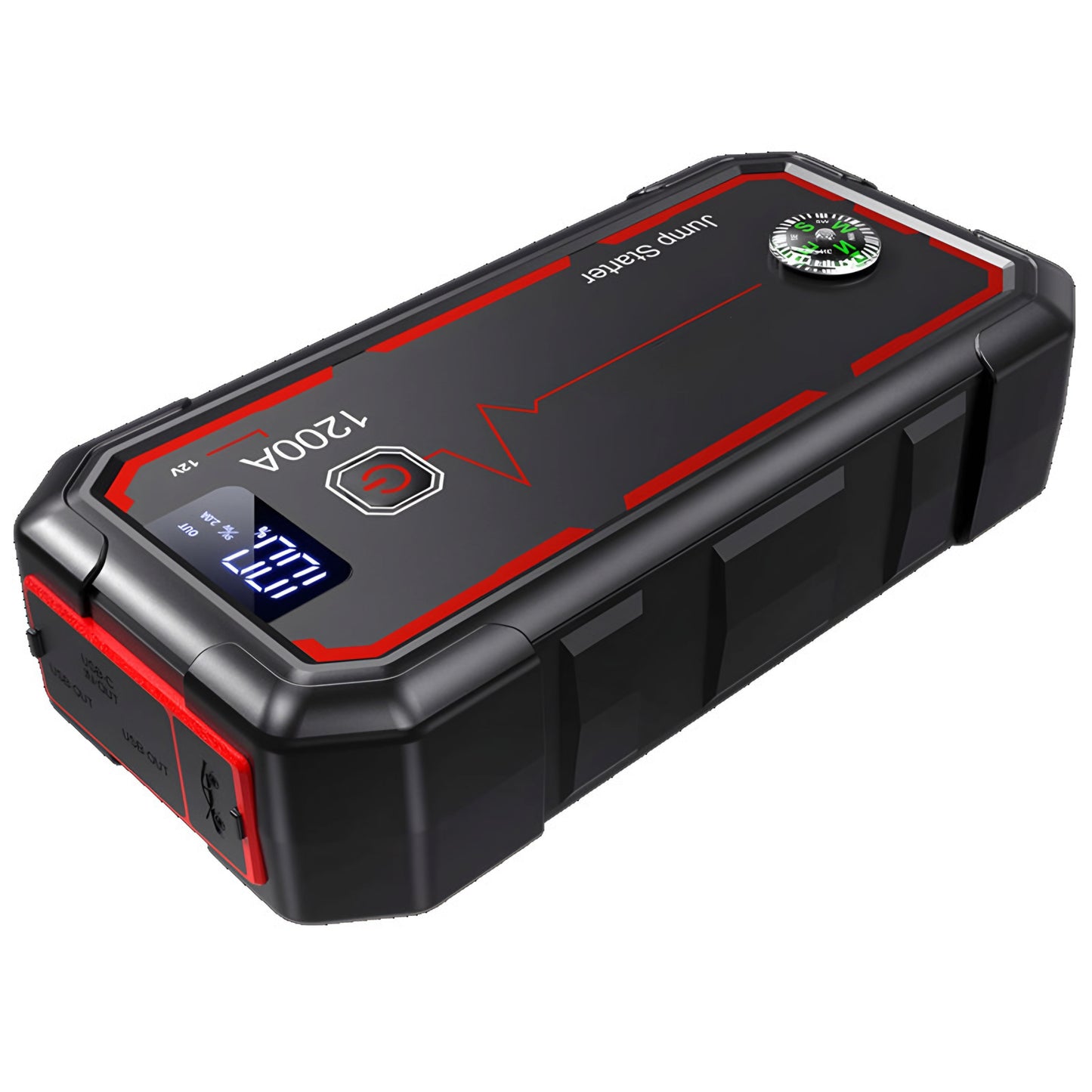 WESOUQ™  Car Jump Starter Power Bank, 1200A Jump Starter Power Bank 10000 mAh Portable Charger Output Device