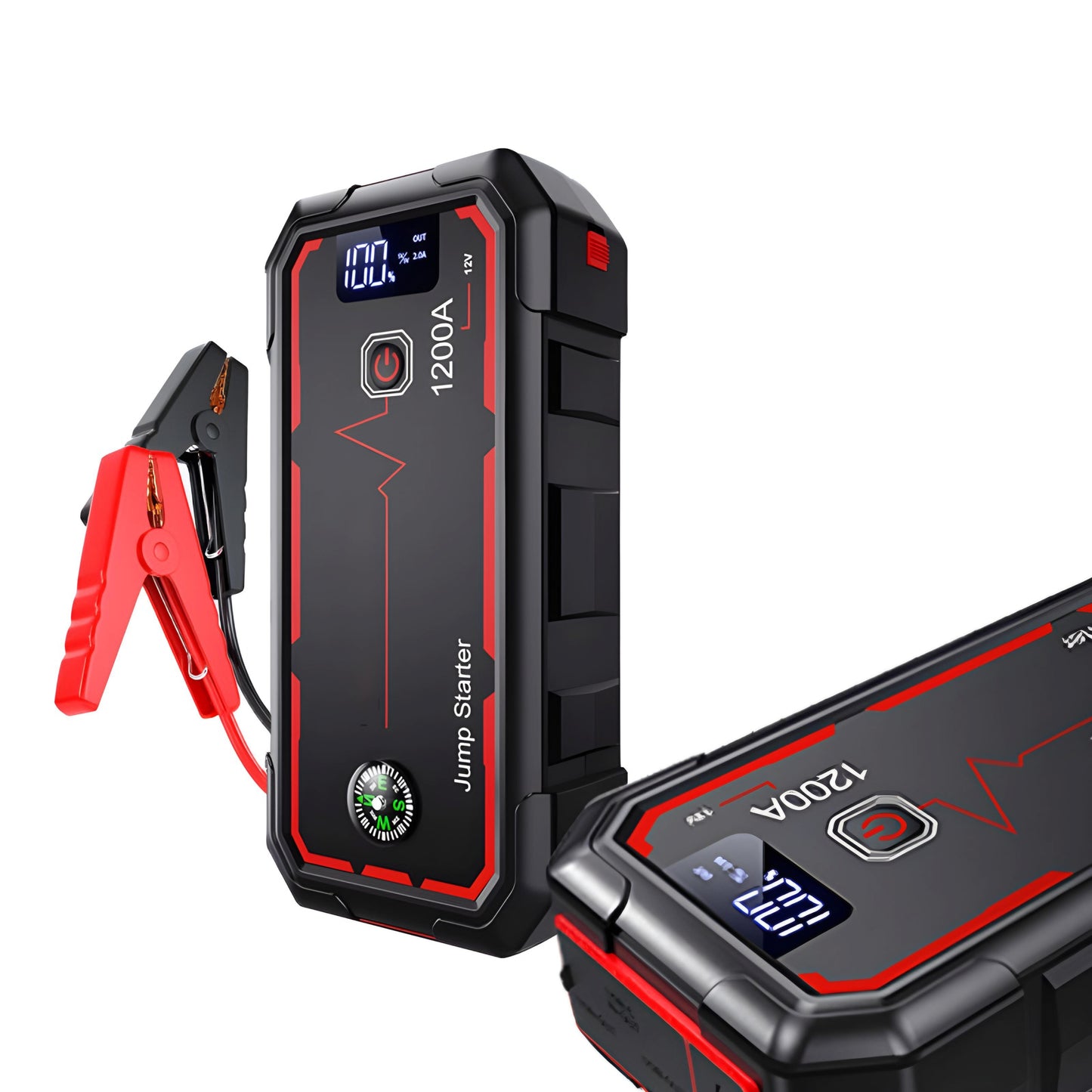 WESOUQ™  Car Jump Starter Power Bank, 1200A Jump Starter Power Bank 10000 mAh Portable Charger Output Device