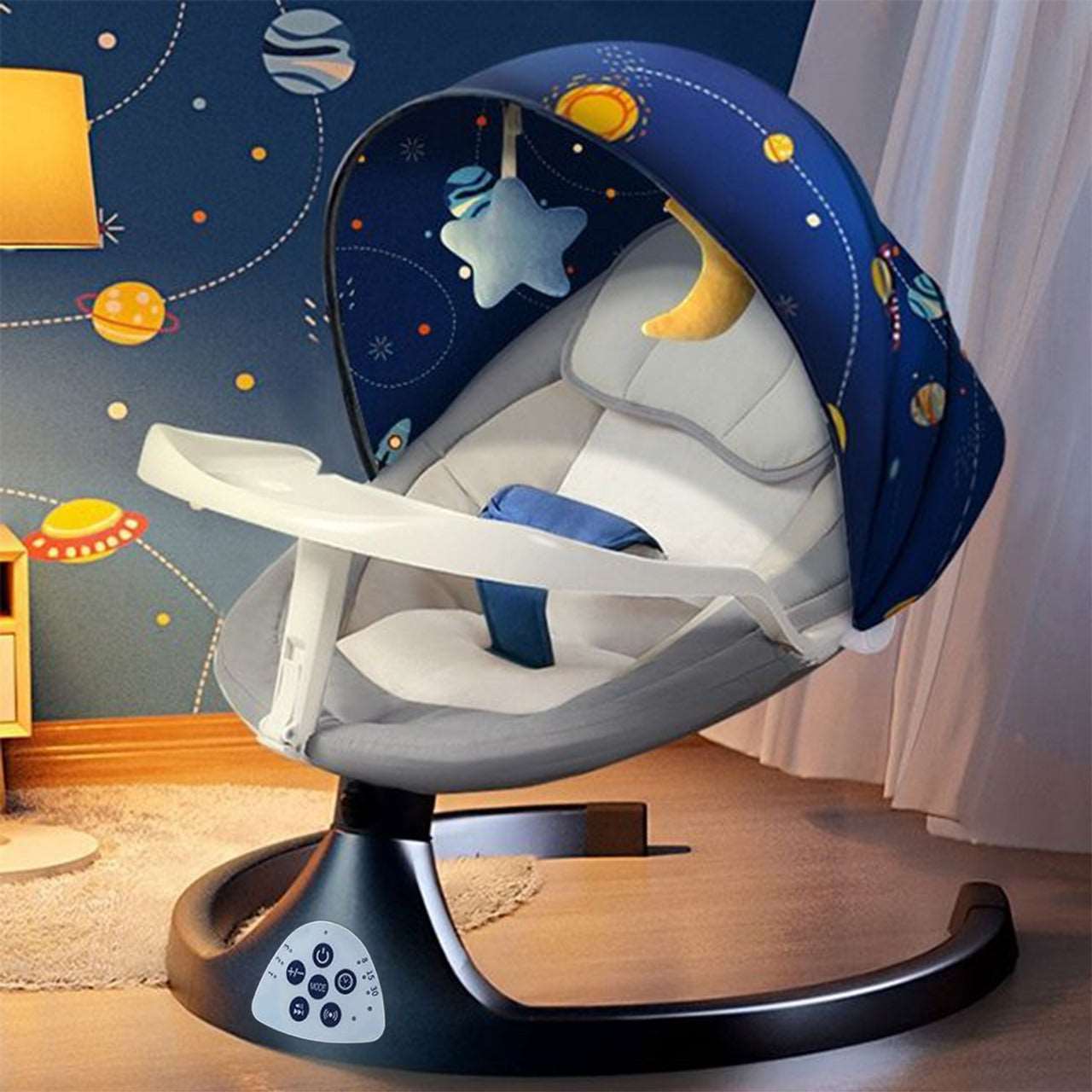 WESOUQ™ Baby Swing Wesouq Brand 4in1 New born Rocker Electric Leaf Bassinet Upto 18Kg