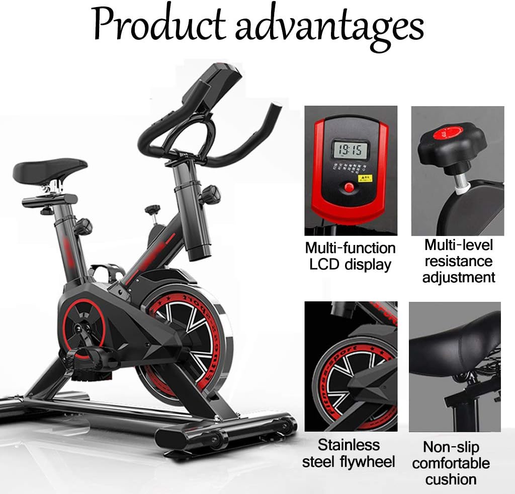 Ultra-Quiet Adjustable Resistance Exercise Bike