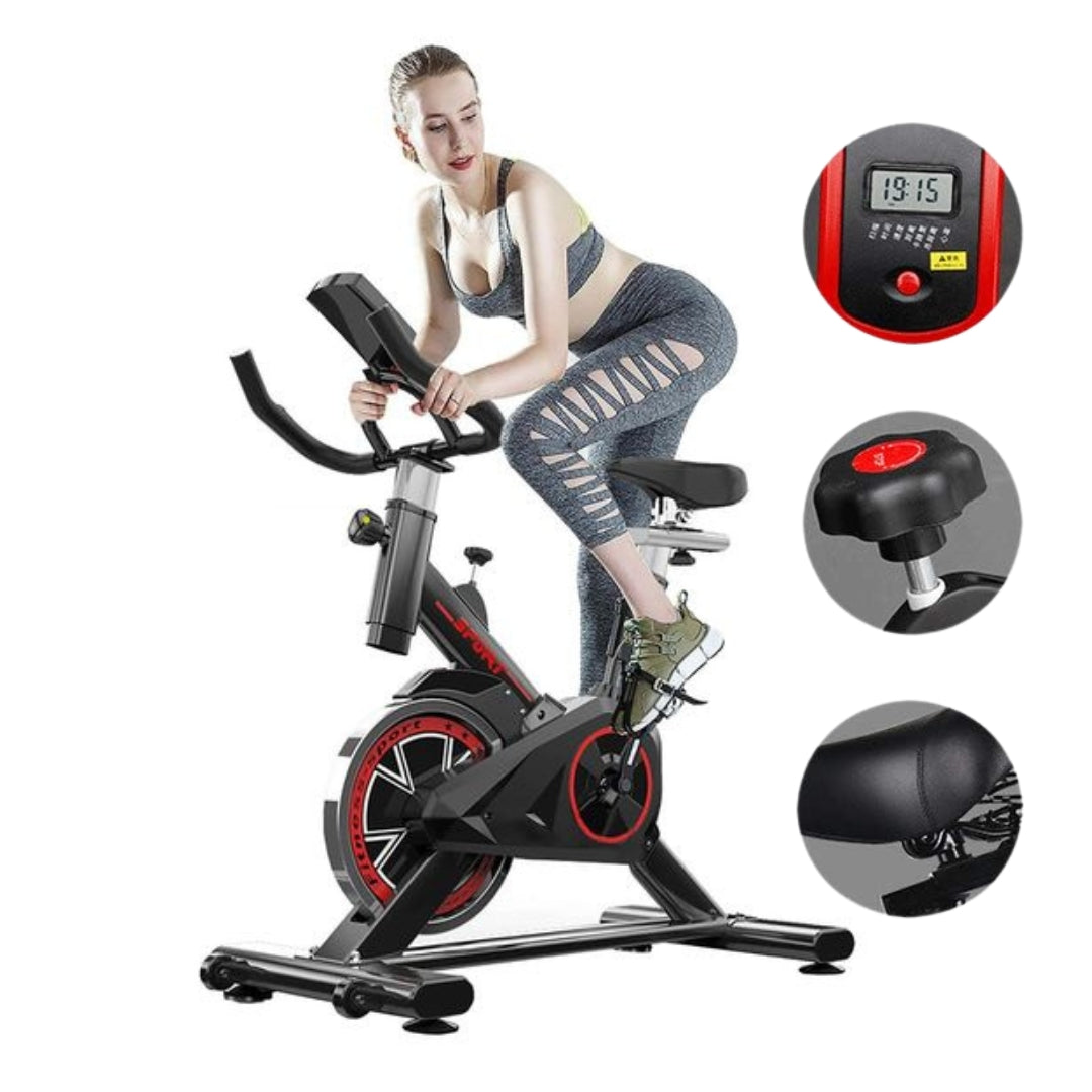 Ultra-Quiet Adjustable Resistance Exercise Bike