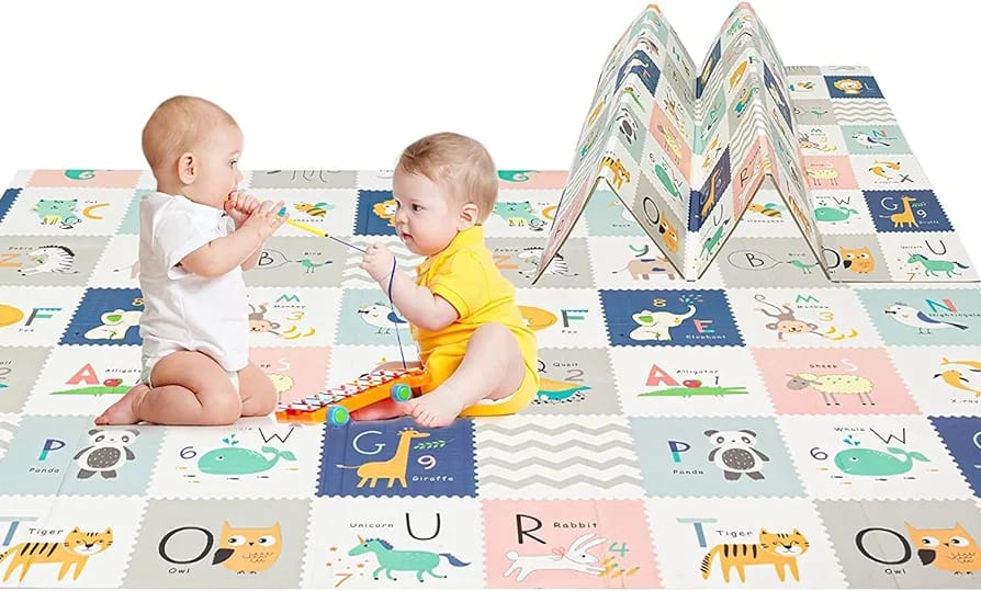 WESOUQ™ Children Play Mat Baby Crawling Mat Double-Sided Waterproof Extra Large Best For Baby