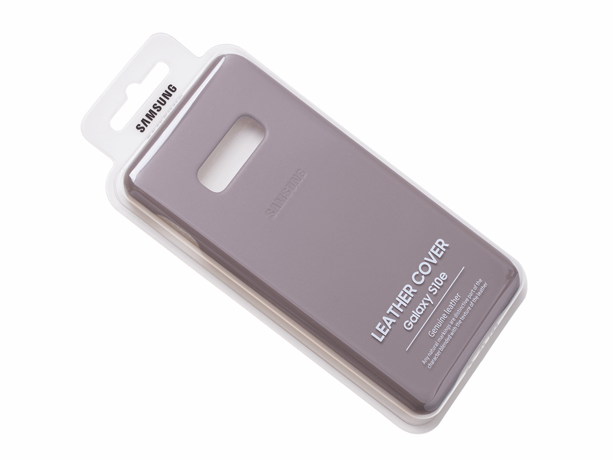 WESOUQ™ Original Case Leather Cover Samsung SM-G970 Galaxy S10E - grey